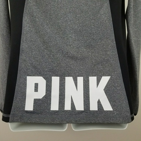 VS PINK | Gray/Black Ultimate Half-Zip Pullover S - Picture 5 of 6